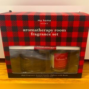 Fragrance Set With Diffuser, Candle and Reed Sticks.